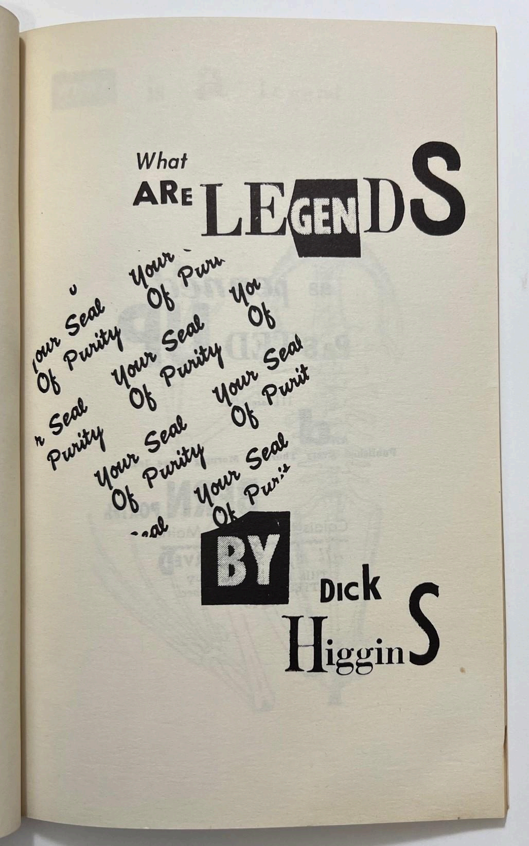 Fluxus artist Dick Higgins’s first collection