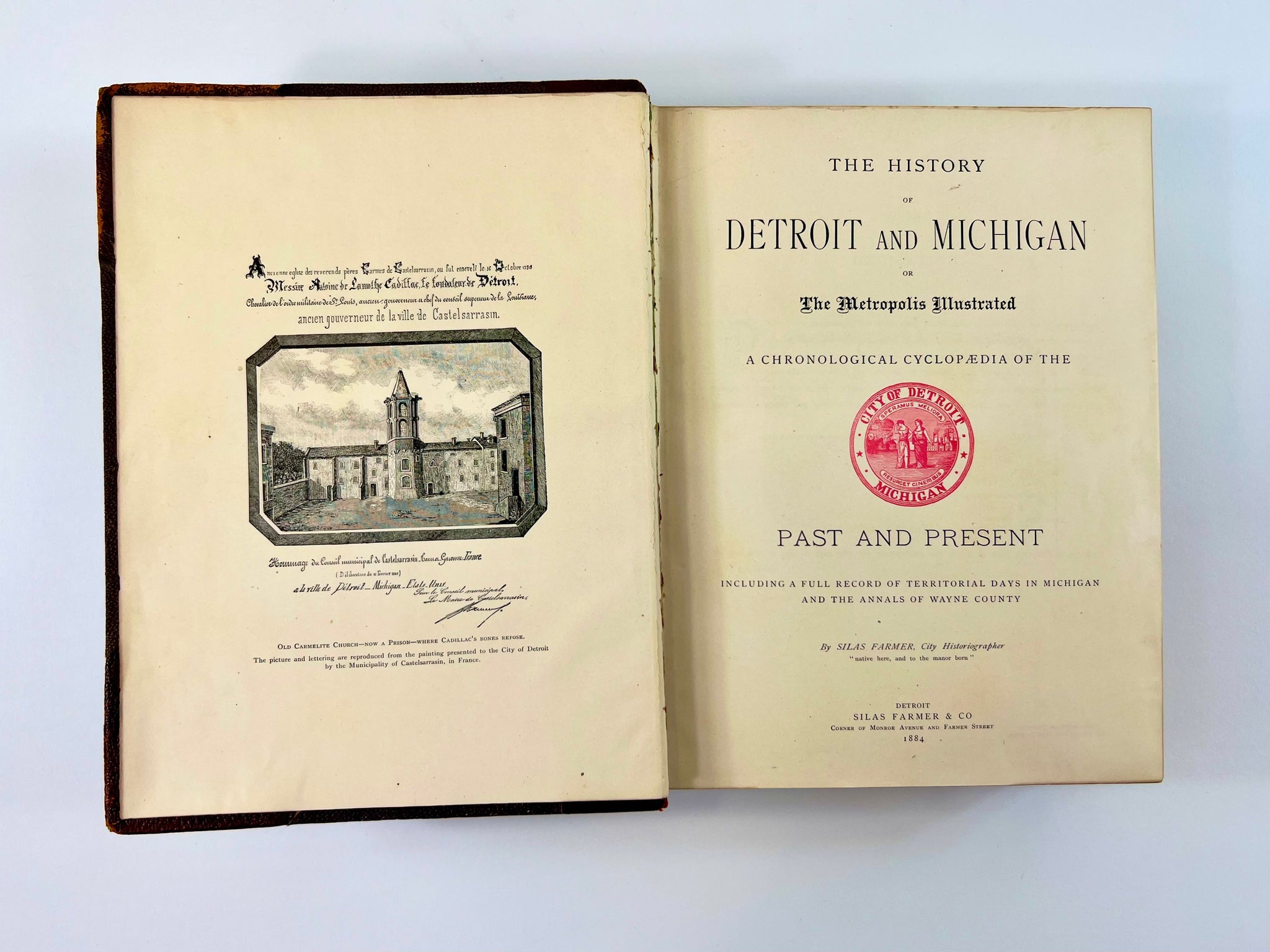 FARMER, Silas. The History of Detroit and Michigan.