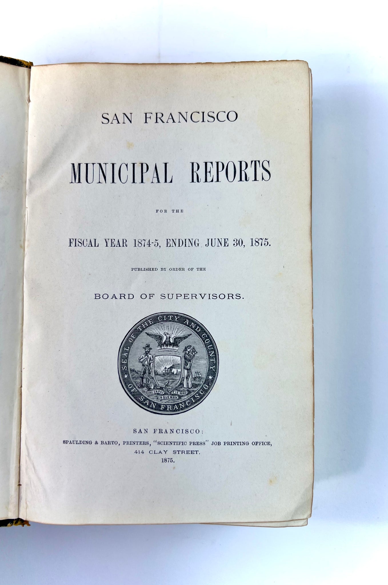 San Francisco Municipal Reports.