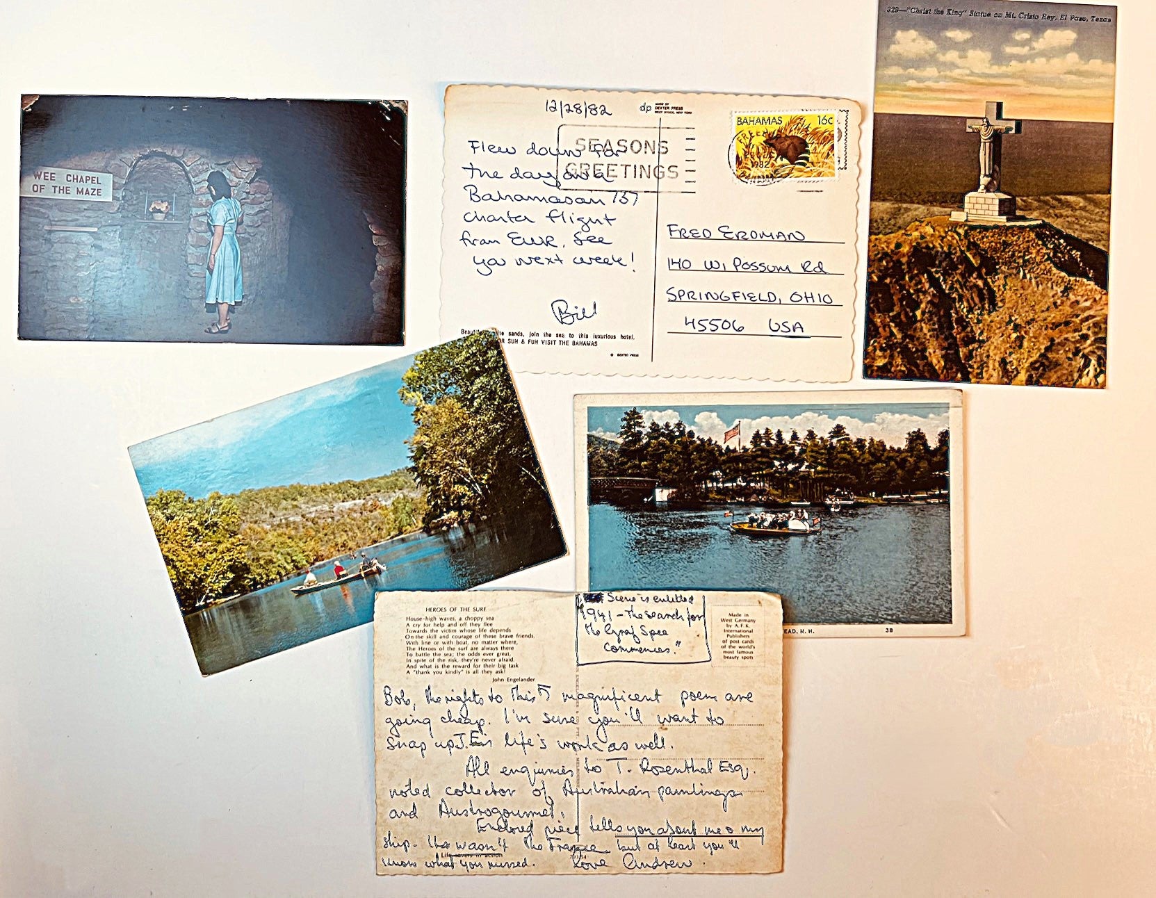 GOTTLIEB, Robert | Postcard collection
