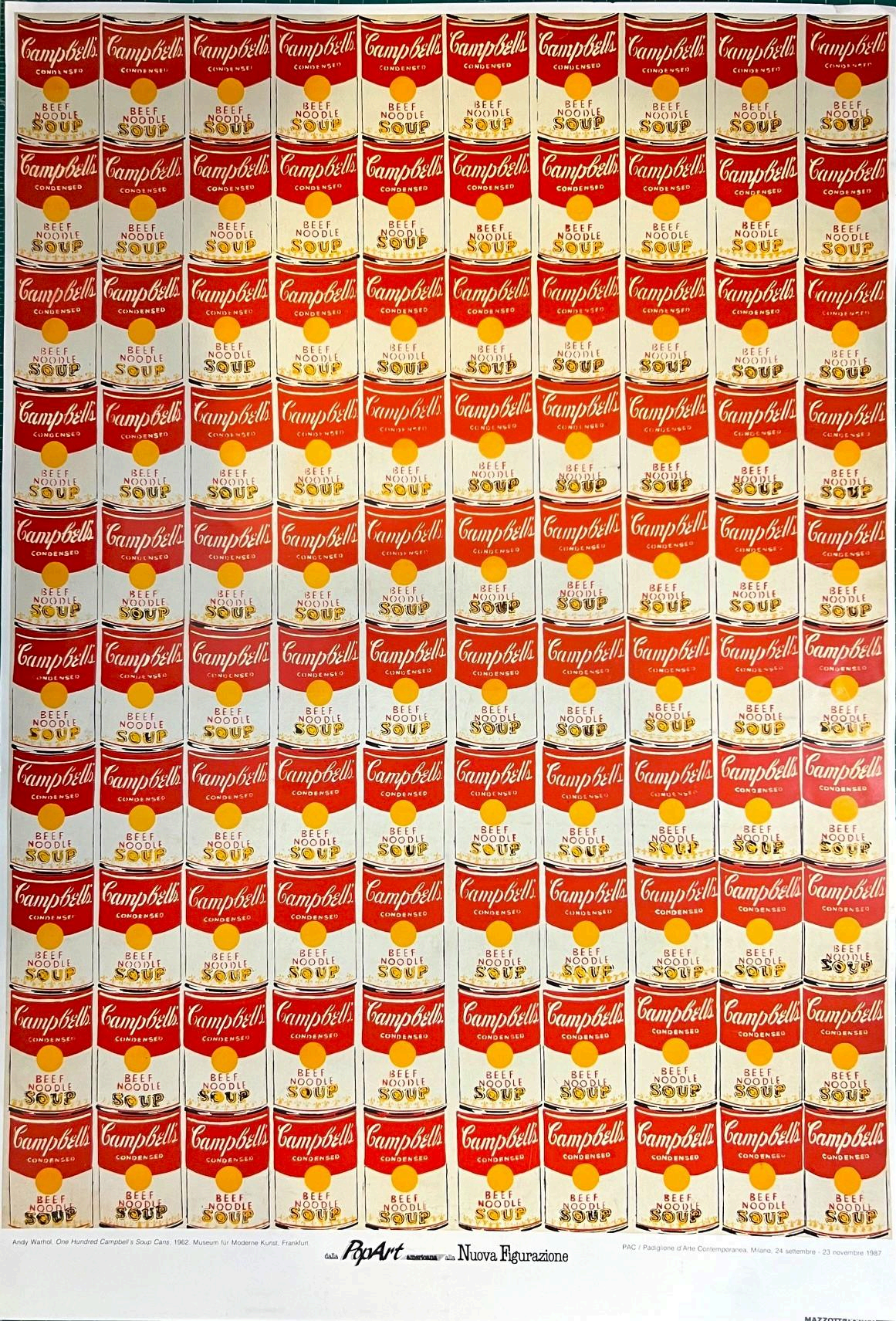 WARHOL, Andy | Poster. One Hundred Campbell’s Soup Cans, 1962